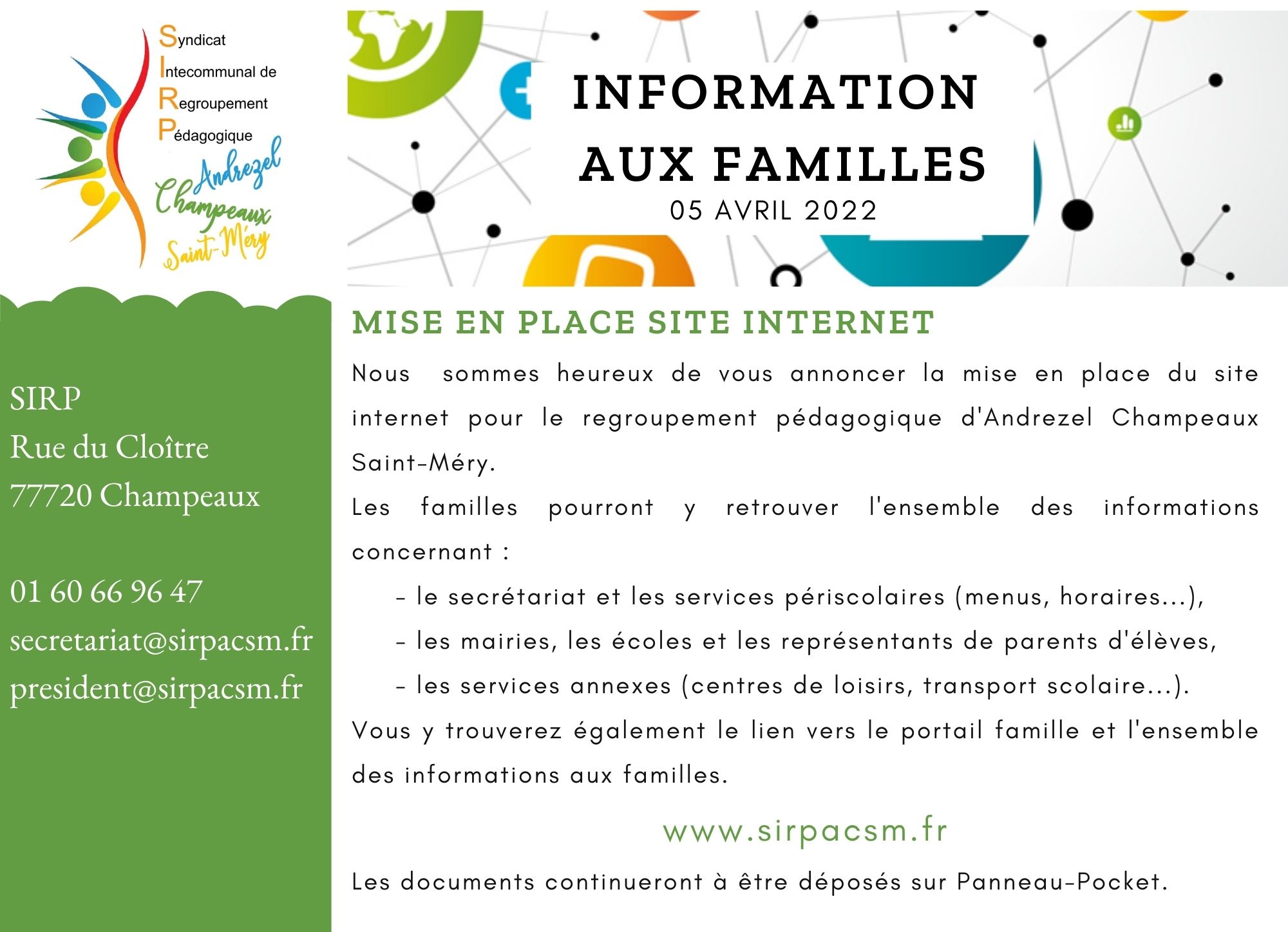 Information du 05 avril 2022